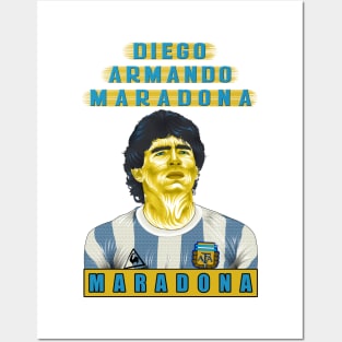 DIEGO ARMANDO MARADONA " Argentina " RIP Posters and Art